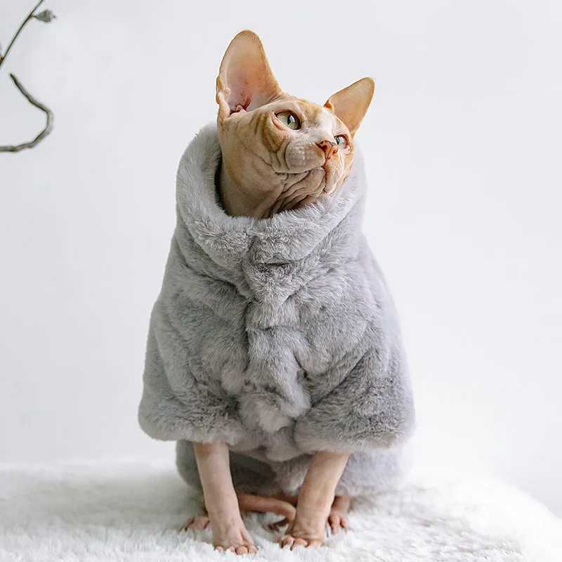 Snowy Faux Fur Pet Coat