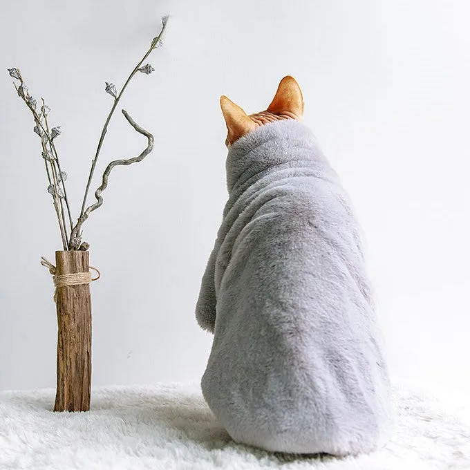 Snowy Faux Fur Pet Coat