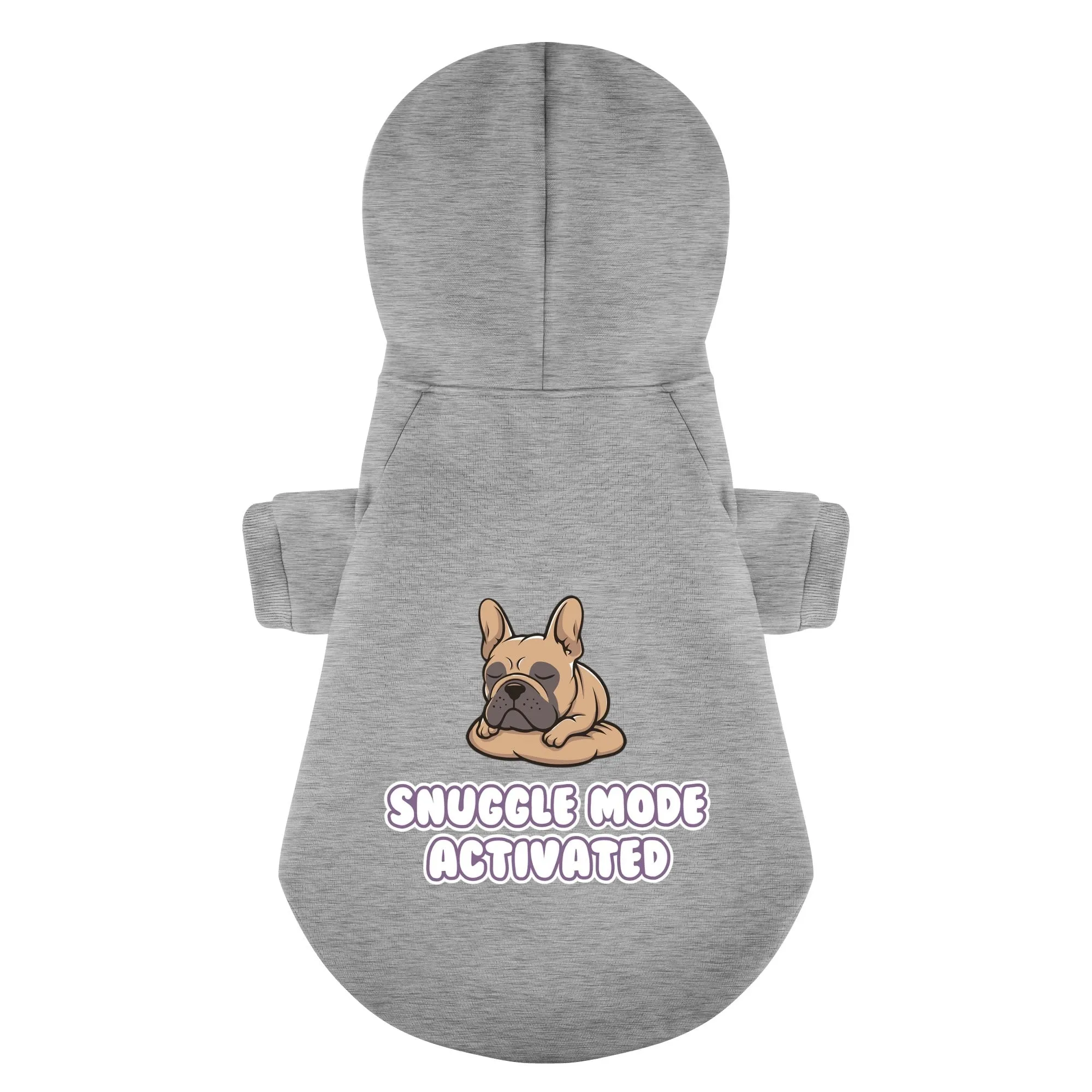 Snuggle mode Activated - Personalized French Bulldog Hoodies with Funny Quotes – Stylish, Cozy, and Premium 100% Cotton