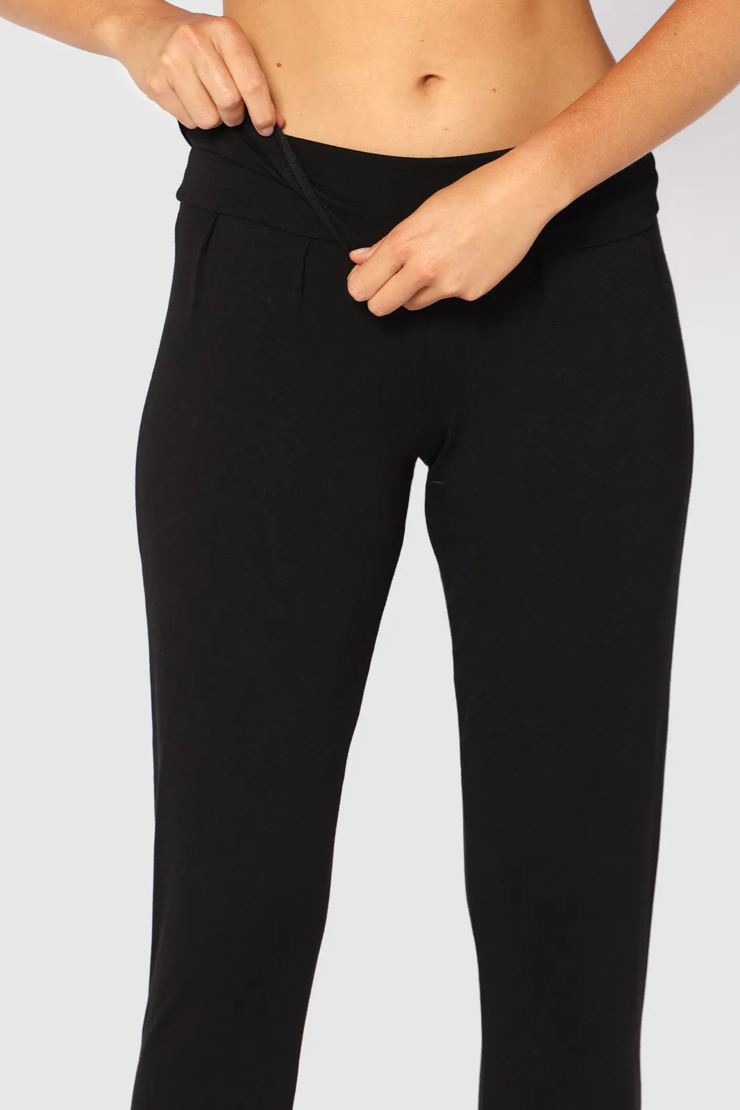 Softline Slouch Pants (No Pockets)- Black