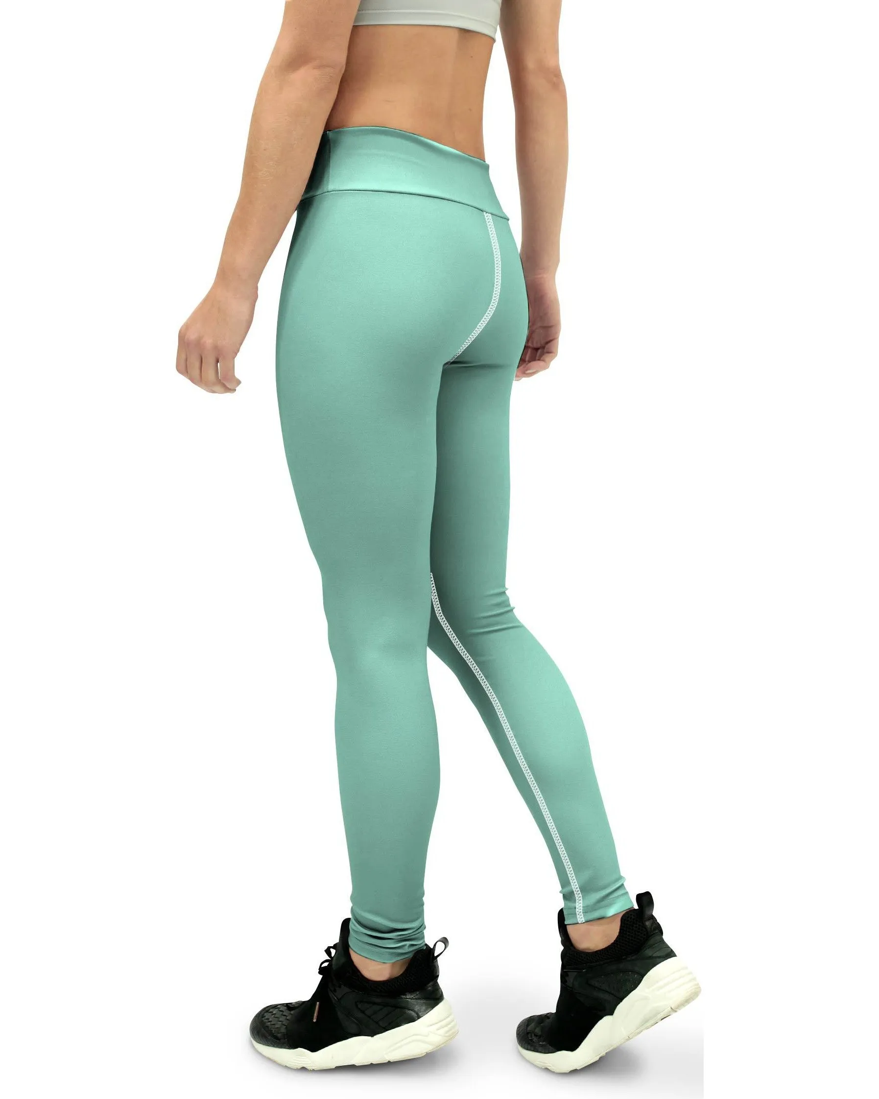 Solid Mint Green Yoga Pants