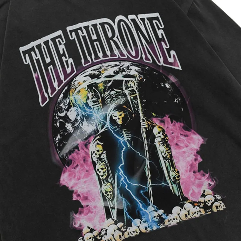 'The Throne' Ripped Cotton Sweater