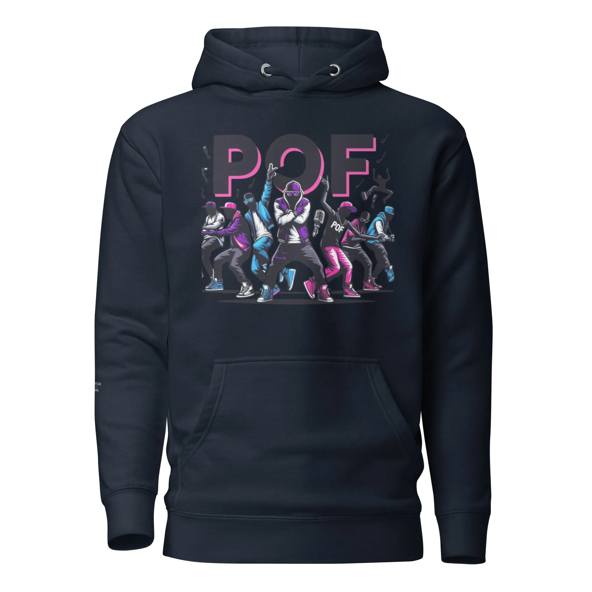 Unisex Pullover POF Hoodie Black, Dusty Rose, Purple, White, Grey, Navy Blue