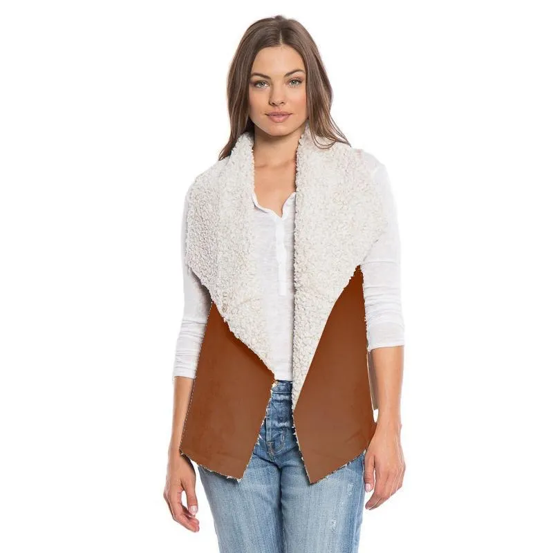 Viskan Shearling Snap Vest by Nordic Fleece