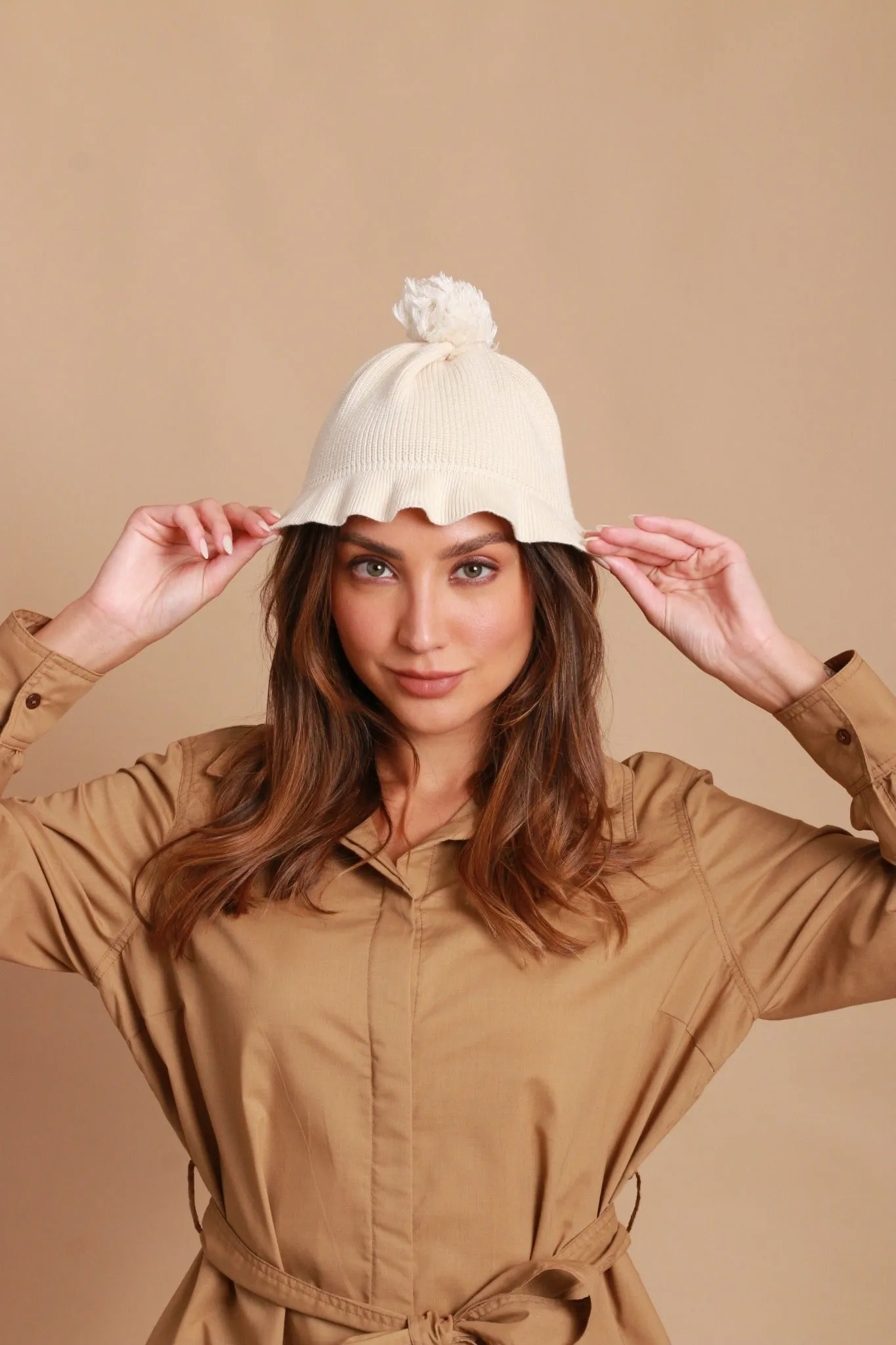 Women's Allergy-Free Pom Beanie